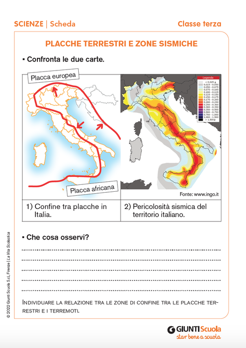 Placche terrestri e zone sismiche | Giunti Scuola Placche terrestri e zone sismiche | Giunti Scuola