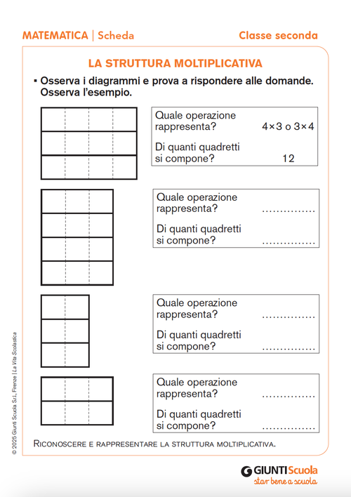 La struttura moltiplicativa | Giunti Scuola La struttura moltiplicativa | Giunti Scuola