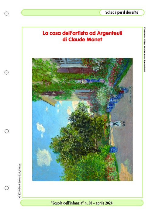“La casa dell’artista ad Argenteuil” di Claude Monet | Giunti Scuola “La casa dell’artista ad Argenteuil” di Claude Monet | Giunti Scuola