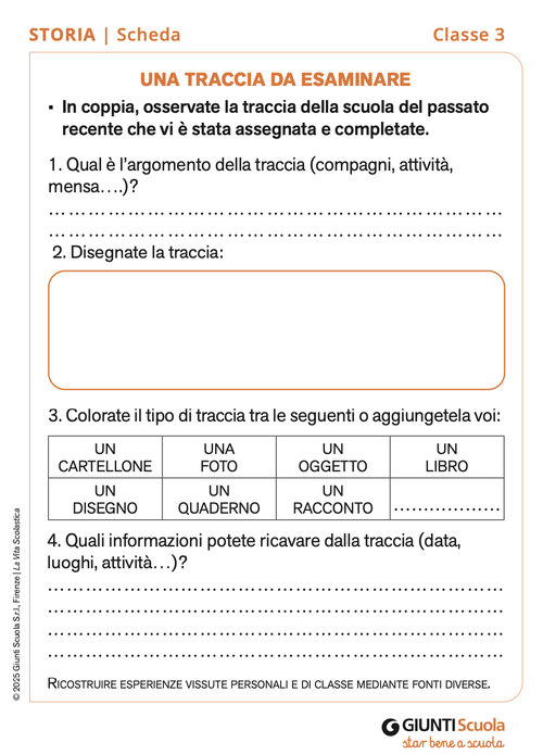 Una traccia da esaminare | Giunti Scuola
