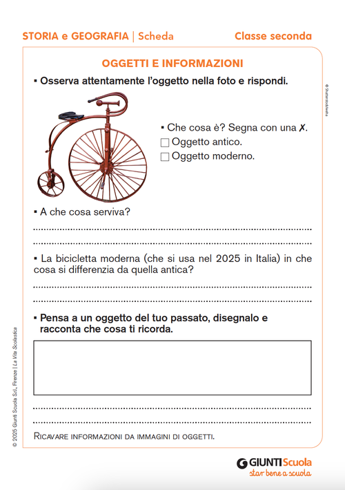 Oggetti e informazioni | Giunti Scuola Oggetti e informazioni | Giunti Scuola