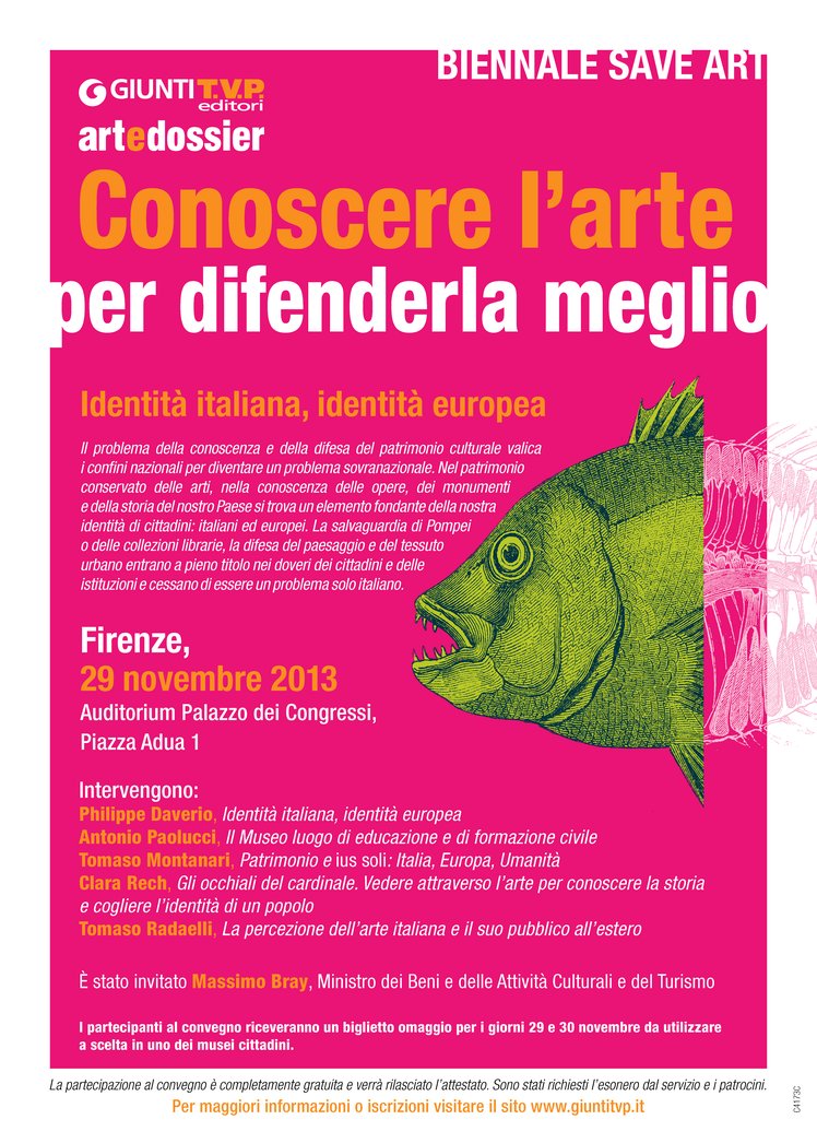 Firenze - Conoscere l’arte per difenderla meglio Biennale SAVE ART. Identità italiana, identità europea | Giunti Scuola Firenze - Conoscere l’arte per difenderla meglio Biennale SAVE ART. Identità italiana, identità europea | Giunti Scuola