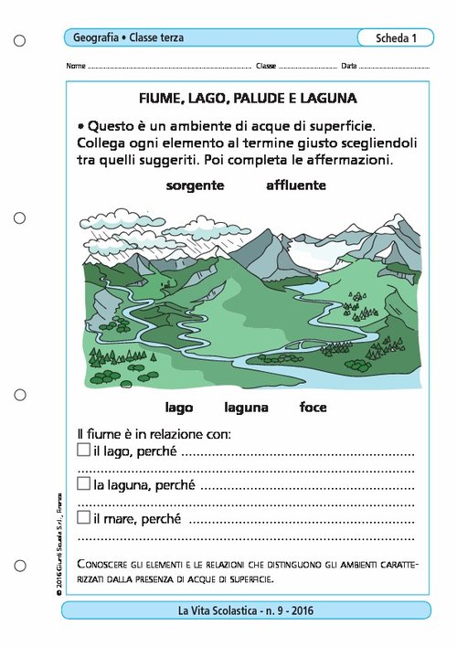Fiume, lago, palude e laguna | Giunti Scuola Fiume, lago, palude e laguna | Giunti Scuola