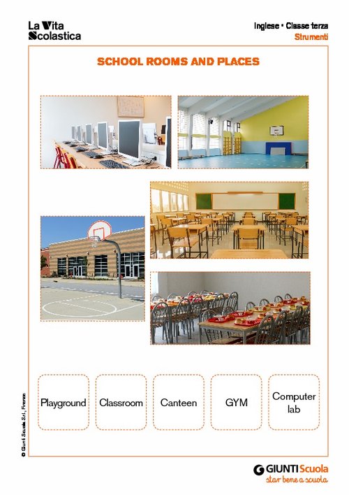 Flashcards ambienti scolastici | Giunti Scuola