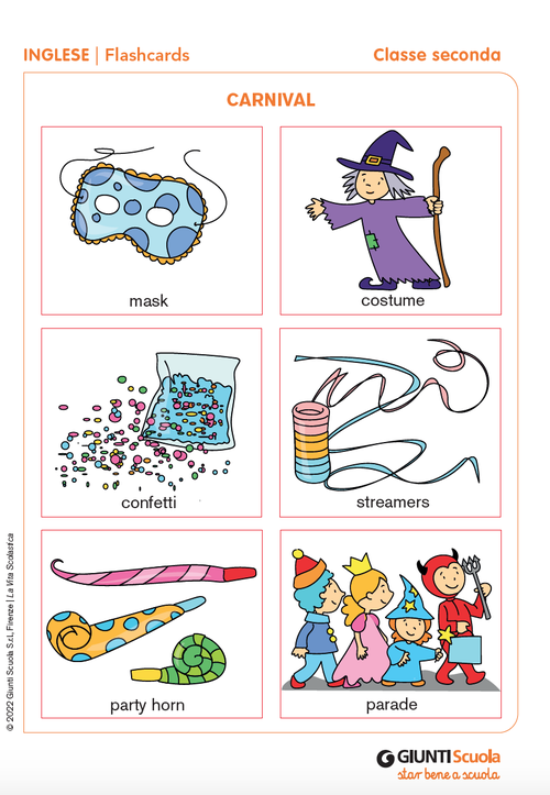 Flashcards: Carnival | Giunti Scuola Flashcards: Carnival | Giunti Scuola