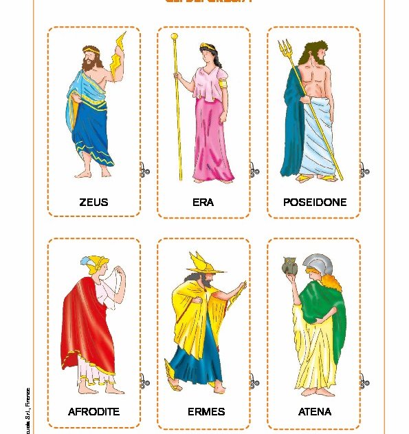 Flashcards degli dei greci e romani Giunti Scuola Flashcards degli dei greci e romani Giunti Scuola