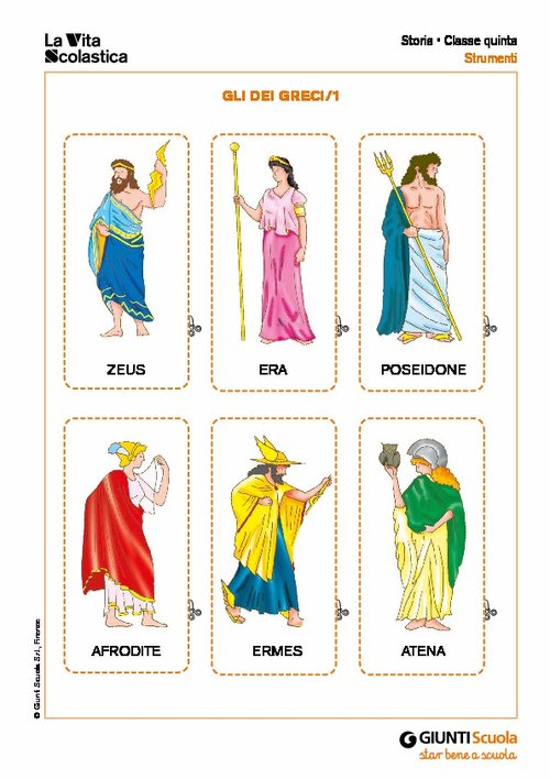 Flashcards degli dei greci e romani | Giunti Scuola