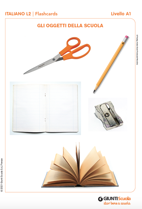 Flashcards: Gli oggetti della scuola | Giunti Scuola Flashcards: Gli oggetti della scuola | Giunti Scuola