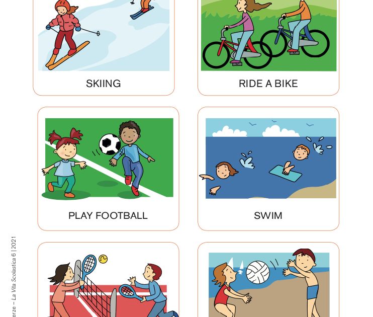 Flashcards Outdoor sports Giunti Scuola