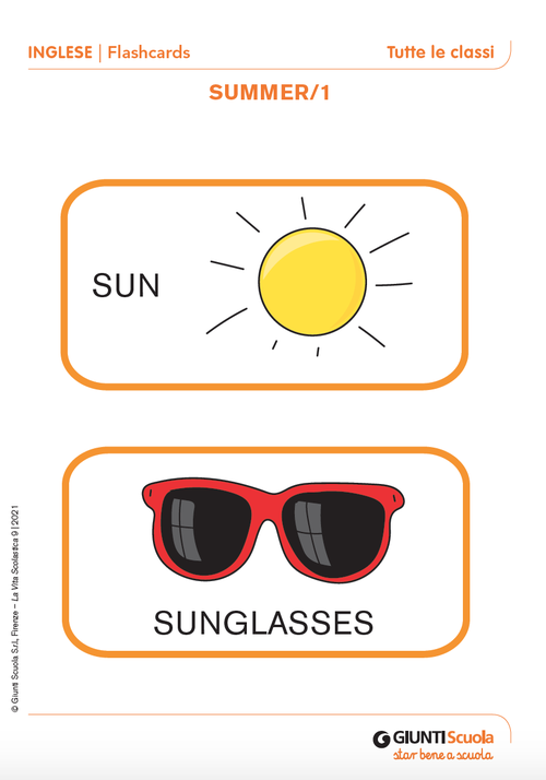 Flashcards: Summer | Giunti Scuola