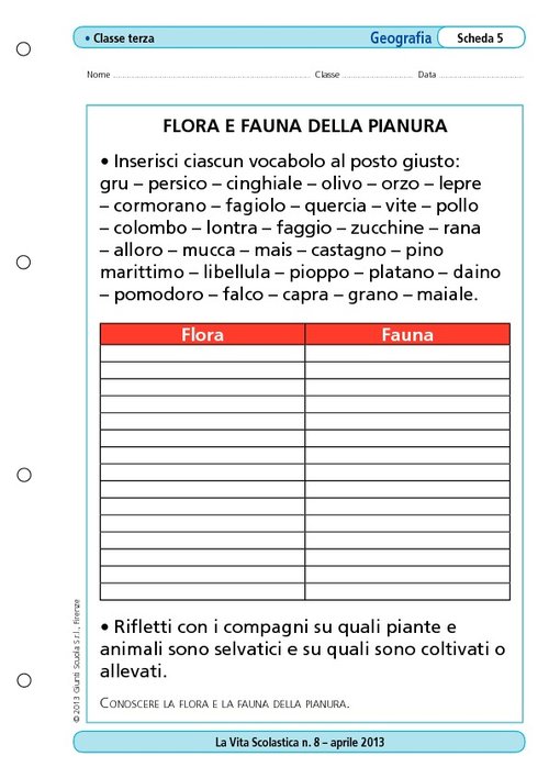Flora e fauna della pianura | Giunti Scuola Flora e fauna della pianura | Giunti Scuola