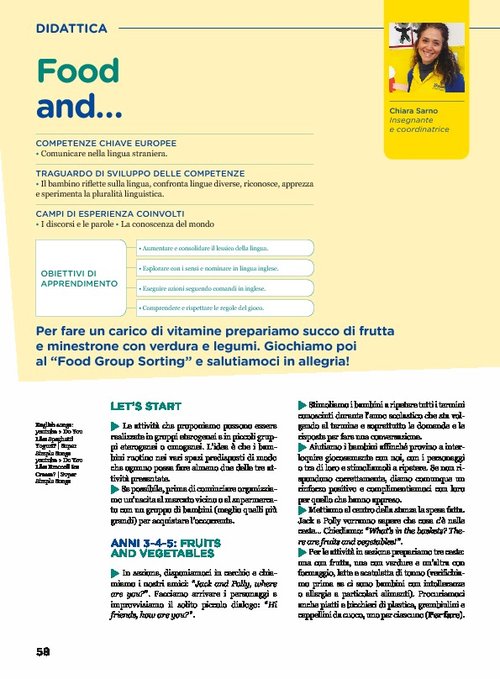 Food and... | Giunti Scuola Food and... | Giunti Scuola