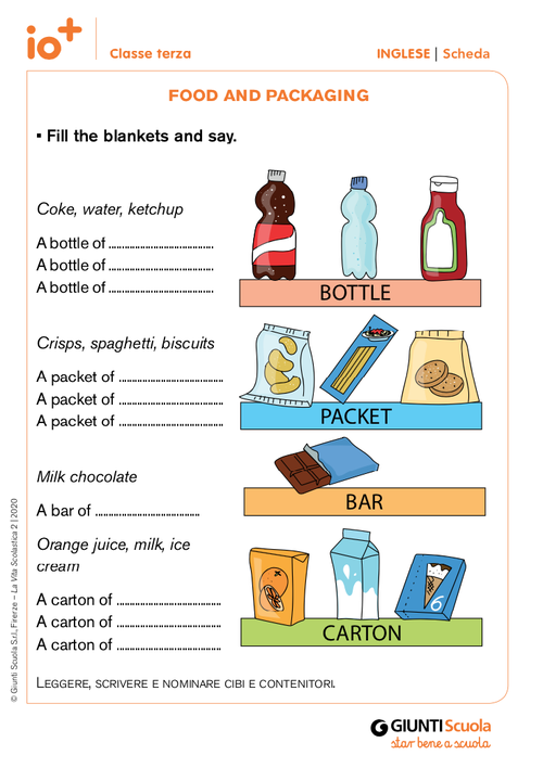 Food and packaging | Giunti Scuola