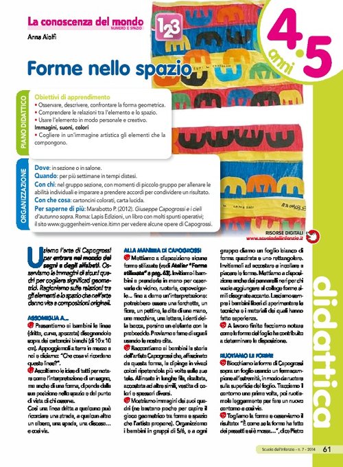 Forme nello spazio | Giunti Scuola Forme nello spazio | Giunti Scuola