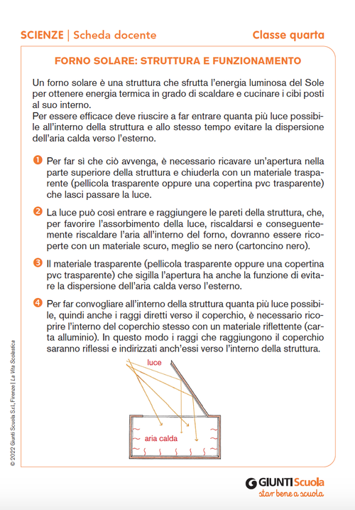 Forno solare: struttura e funzionamento | Giunti Scuola Forno solare: struttura e funzionamento | Giunti Scuola