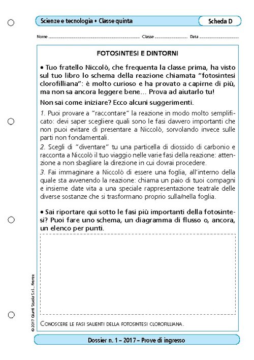 Fotosintesi e dintorni | Giunti Scuola Fotosintesi e dintorni | Giunti Scuola