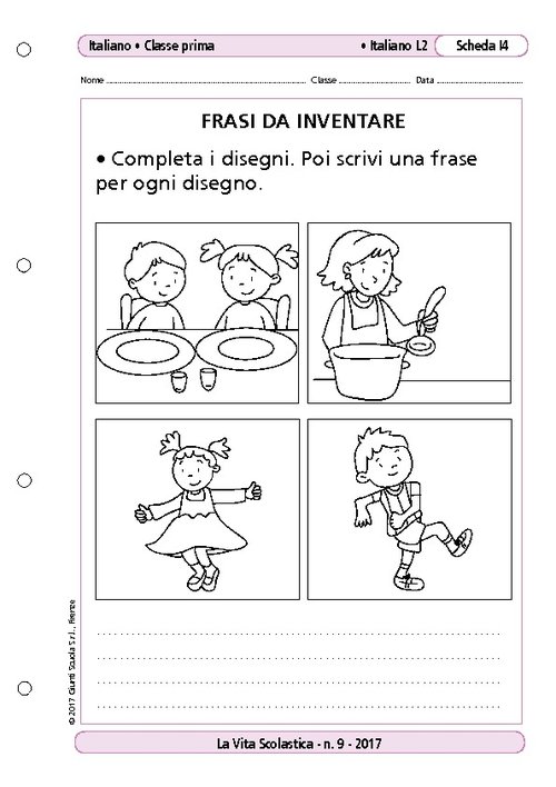 Frasi da inventare | Giunti Scuola Frasi da inventare | Giunti Scuola