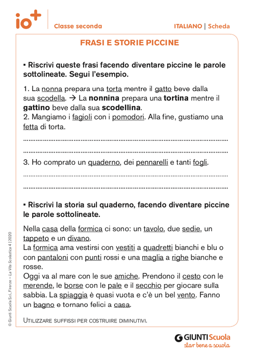 Frasi e storie piccine | Giunti Scuola Frasi e storie piccine | Giunti Scuola