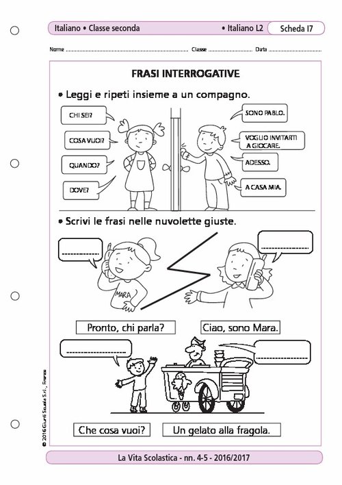 Frasi interrogative/1 | Giunti Scuola Frasi interrogative/1 | Giunti Scuola