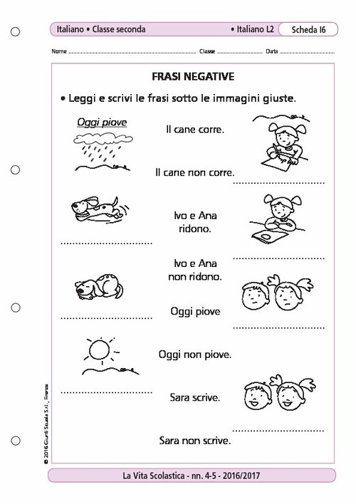 Frasi negative/2 | Giunti Scuola Frasi negative/2 | Giunti Scuola