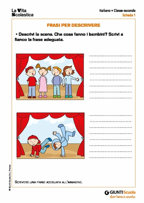 Frasi per descrivere | Giunti Scuola Frasi per descrivere | Giunti Scuola