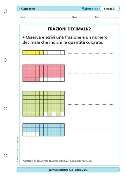 Frazioni decimali/2 | Giunti Scuola Frazioni decimali/2 | Giunti Scuola