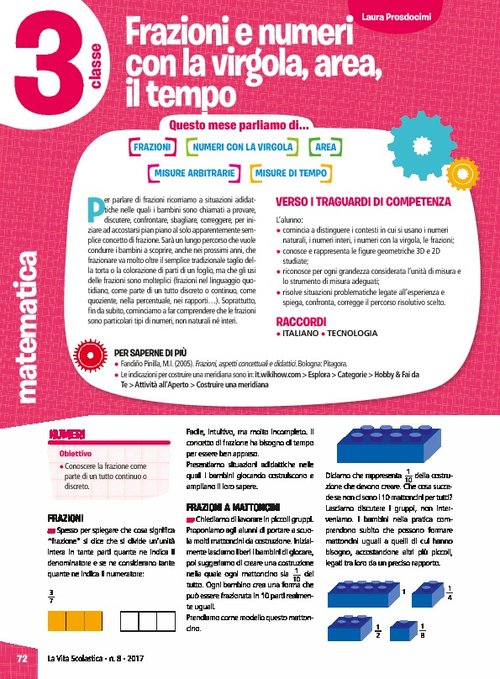 Frazioni e numeri con la virgola, area, il tempo | Giunti Scuola Frazioni e numeri con la virgola, area, il tempo | Giunti Scuola