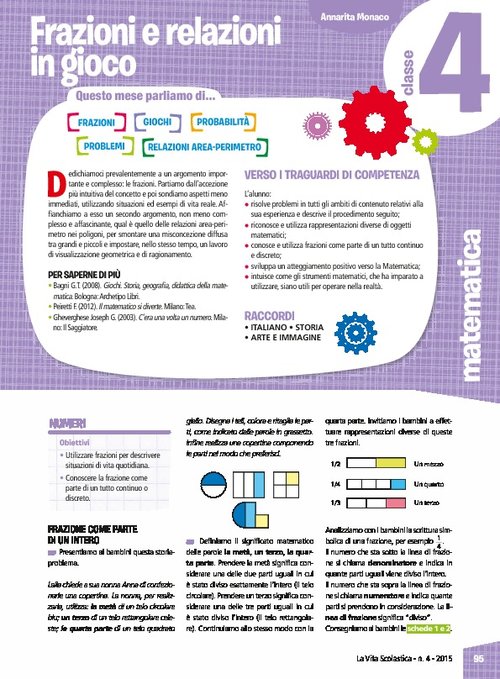 Frazioni e relazioni in gioco | Giunti Scuola