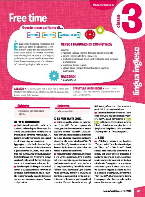 Free time | Giunti Scuola Free time | Giunti Scuola