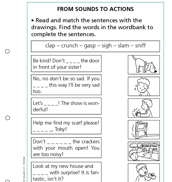 From sounds to actions | Giunti Scuola
