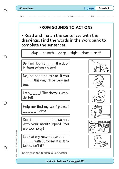 From sounds to actions | Giunti Scuola From sounds to actions | Giunti Scuola