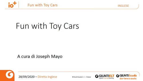Fun with Toy Cars | Giunti Scuola