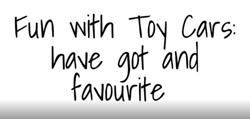 Fun with Toy Cars - video 2 - with subtitles | Giunti Scuola