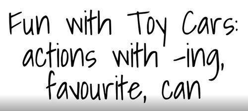 Fun with Toy Cars - video 3 - with subtitles | Giunti Scuola