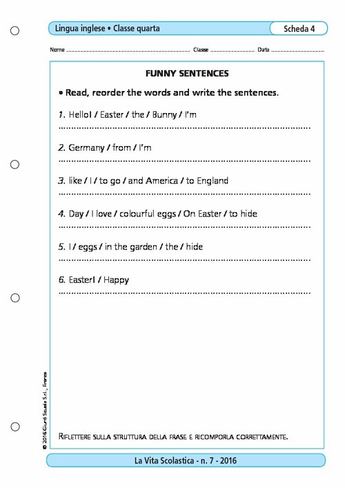 Funny sentences | Giunti Scuola Funny sentences | Giunti Scuola