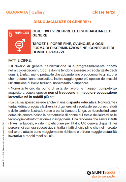 Gallery: Disuguaglianze di genere | Giunti Scuola Gallery: Disuguaglianze di genere | Giunti Scuola