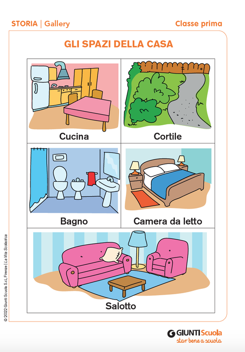 Gallery: Gli spazi della casa | Giunti Scuola Gallery: Gli spazi della casa | Giunti Scuola
