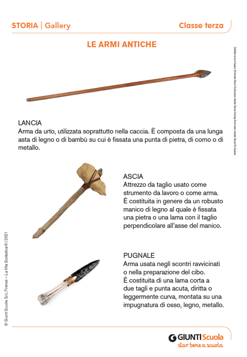 Gallery: Le armi antiche | Giunti Scuola Gallery: Le armi antiche | Giunti Scuola