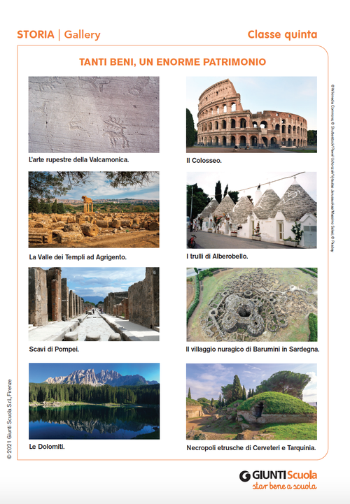 Gallery: Tanti beni, un enorme patrimonio | Giunti Scuola Gallery: Tanti beni, un enorme patrimonio | Giunti Scuola