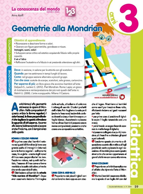 Geometrie alla Mondrian | Giunti Scuola Geometrie alla Mondrian | Giunti Scuola