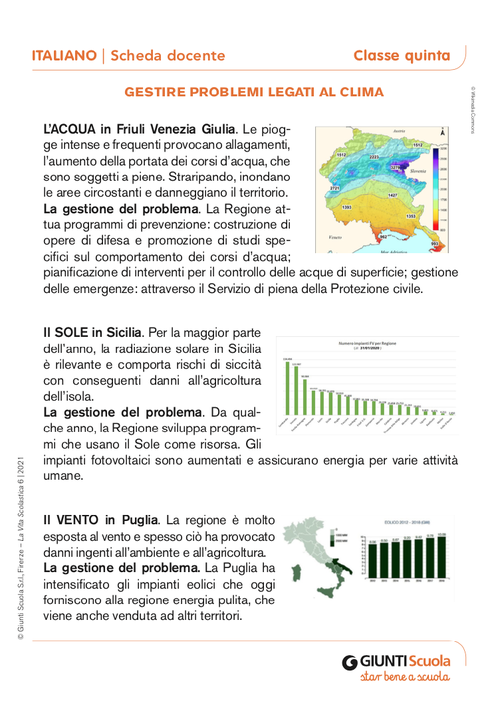 Gestire problemi legati al clima | Giunti Scuola Gestire problemi legati al clima | Giunti Scuola