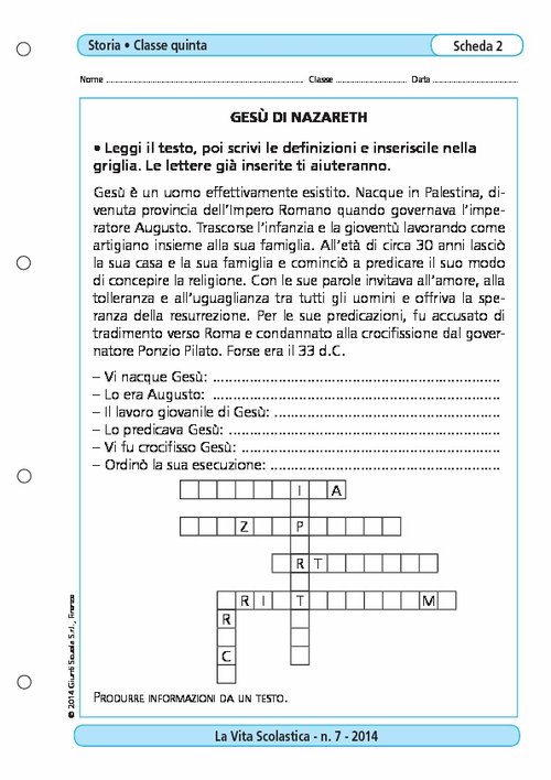 Gesù di Nazareth | Giunti Scuola Gesù di Nazareth | Giunti Scuola