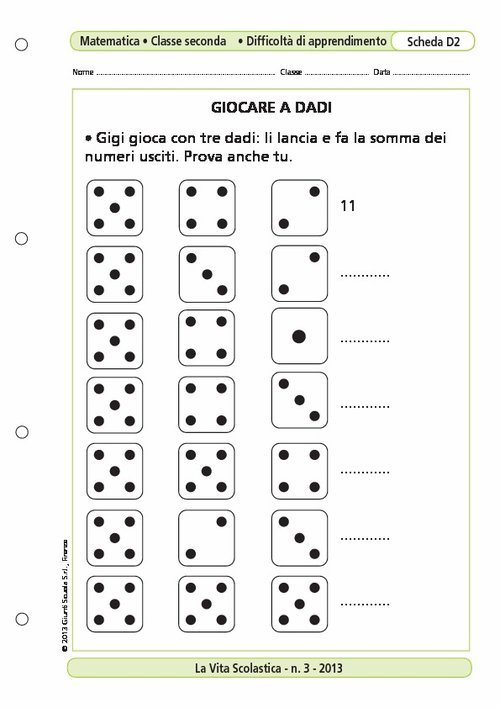 Giocare a dadi | Giunti Scuola Giocare a dadi | Giunti Scuola