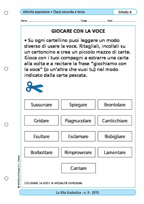 Giocare con la voce | Giunti Scuola