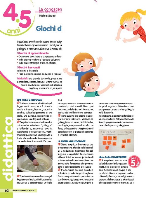 Giochi di galleggiamento | Giunti Scuola Giochi di galleggiamento | Giunti Scuola
