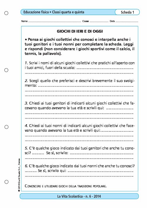 Giochi di ieri e di oggi | Giunti Scuola Giochi di ieri e di oggi | Giunti Scuola