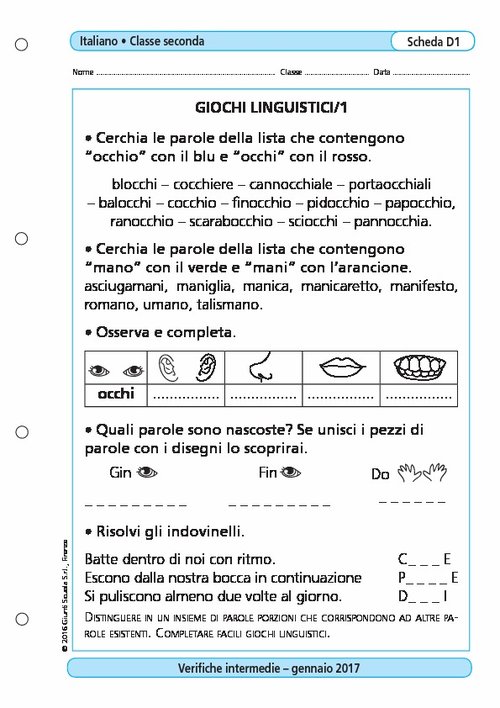 Giochi linguistici/1 | Giunti Scuola Giochi linguistici/1 | Giunti Scuola
