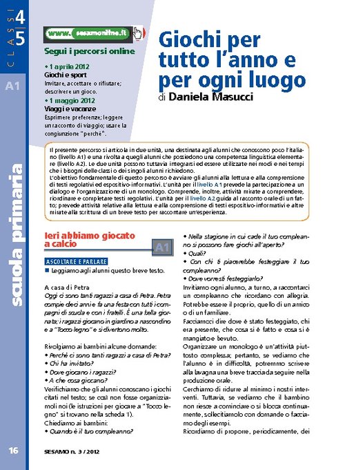 Giochi per tutto l'anno e per ogni luogo | Giunti Scuola Giochi per tutto l'anno e per ogni luogo | Giunti Scuola