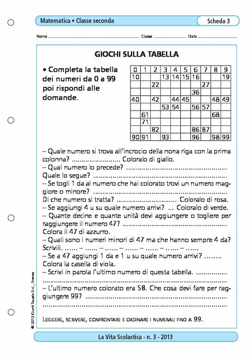 Giochi sulla tabella | Giunti Scuola Giochi sulla tabella | Giunti Scuola