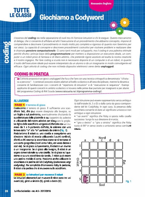 Giochiamo a Codyword | Giunti Scuola Giochiamo a Codyword | Giunti Scuola